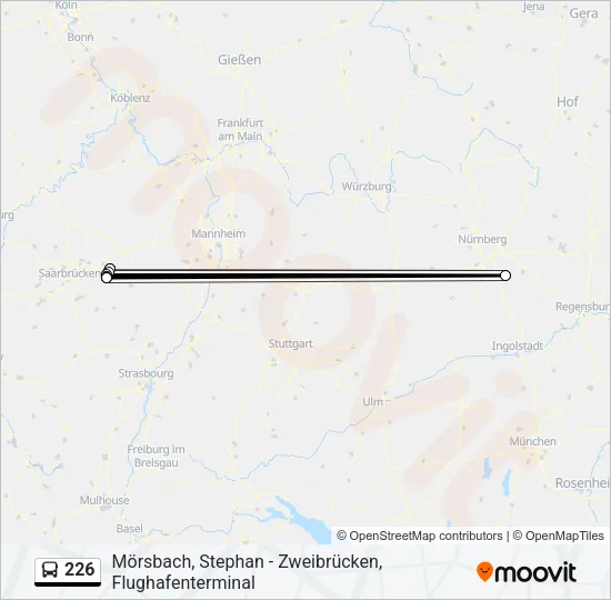 226 Bus Line Map