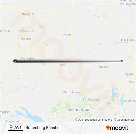 AST Train Line Map