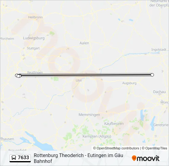 7633 Bus Line Map