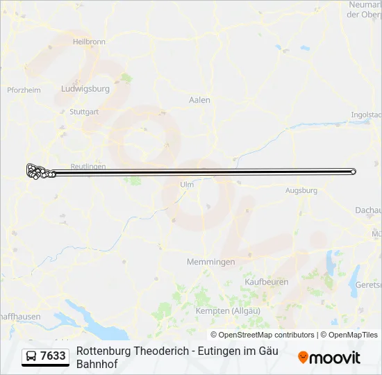7633 Bus Line Map