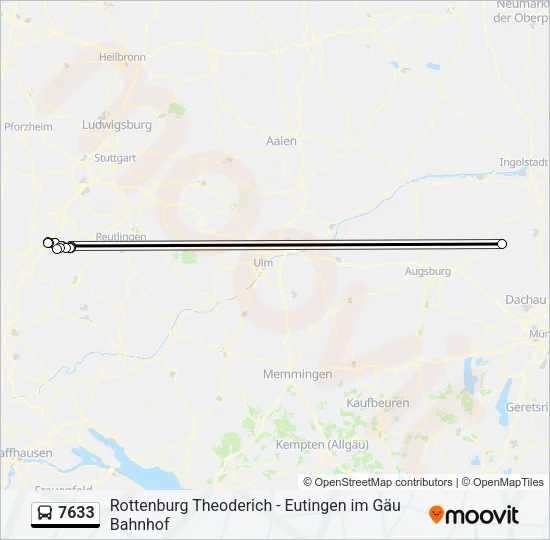 7633 Bus Line Map