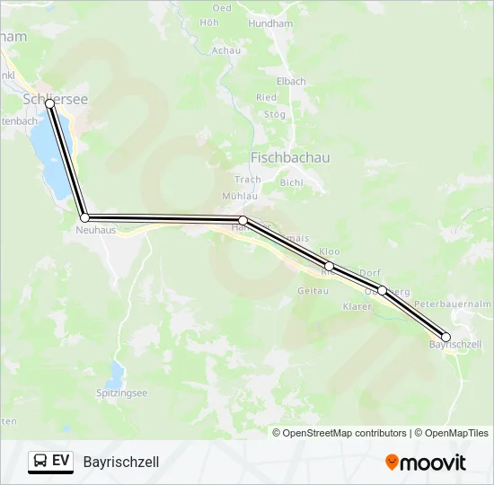 Автобус EV: карта маршрута