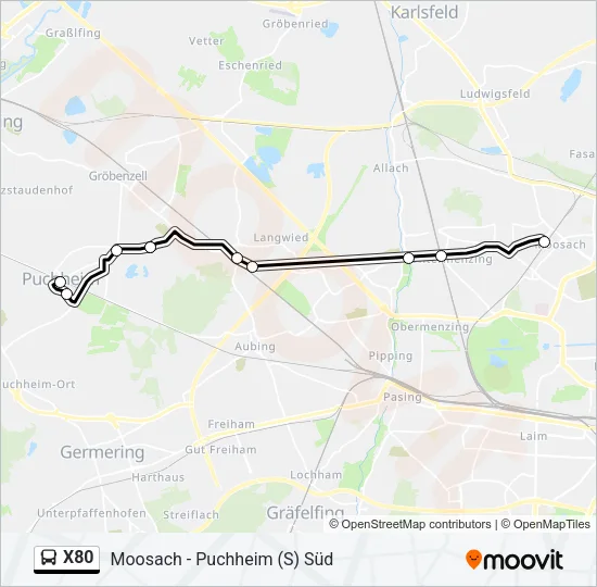 X80 Bus Line Map
