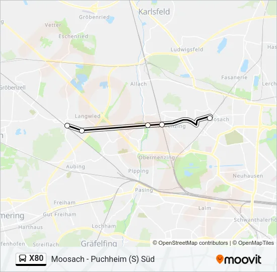 X80 Bus Line Map
