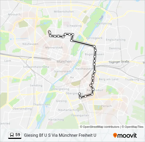59 Bus Line Map