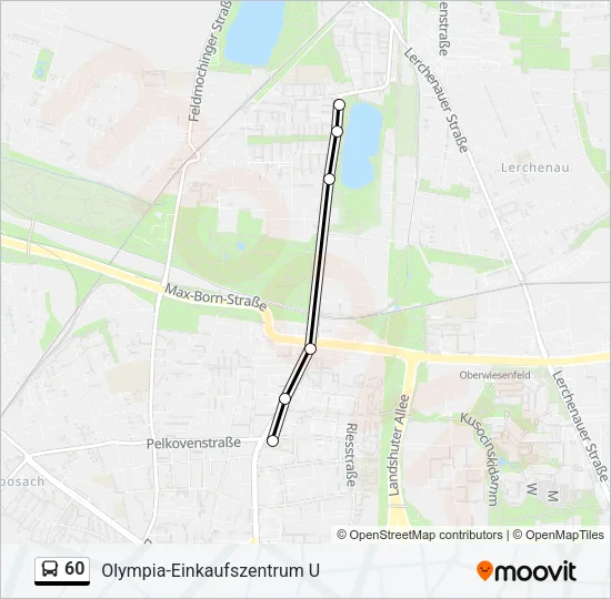 Автобус 60: карта маршрута