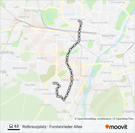 63 Bus Line Map