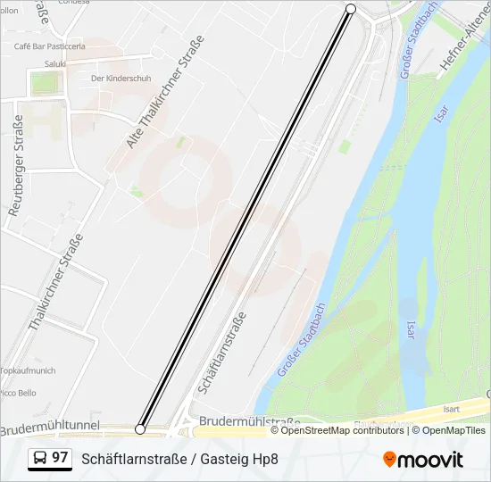 97 Bus Line Map