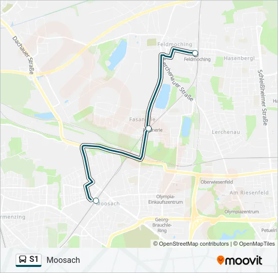 S1 Bus Line Map
