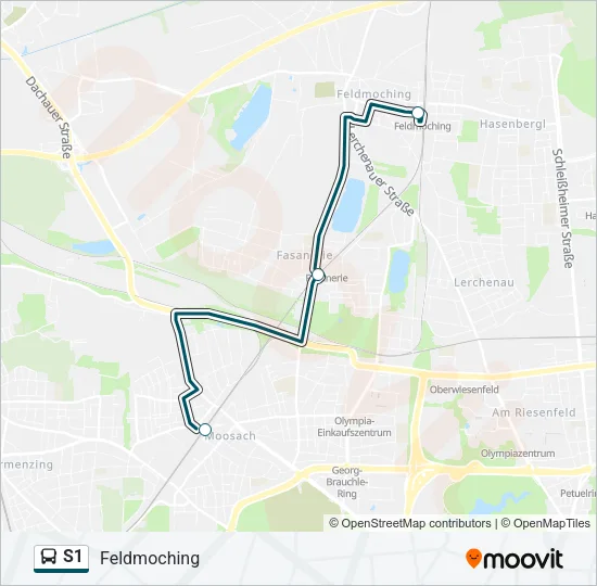 S1 Bus Line Map