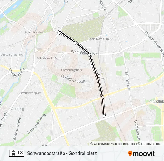 18 Light Rail Line Map