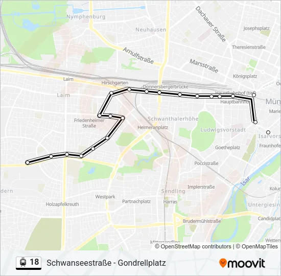 18 Light Rail Line Map