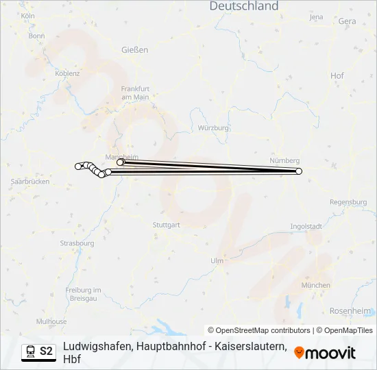 S2 Train Line Map