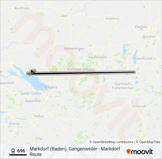 696 Train Line Map