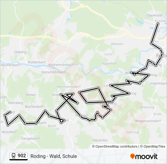 902 Train Line Map