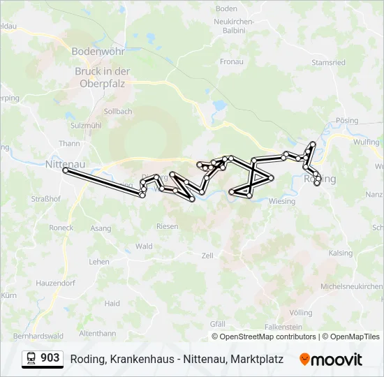 903 Train Line Map