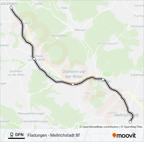 DPN Train Line Map