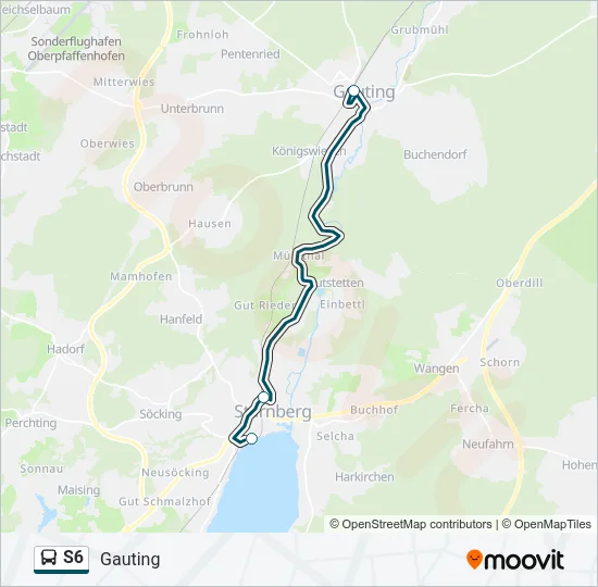 S6 Bus Line Map