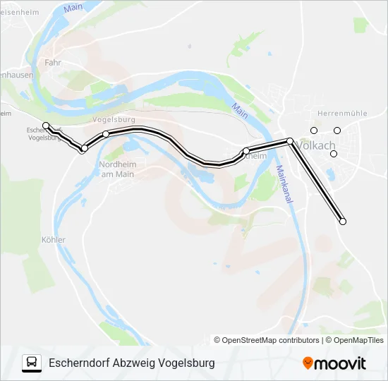 305 (VGN 8305) Bus Line Map
