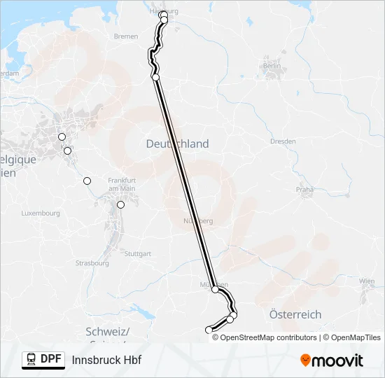 DPF Train Line Map