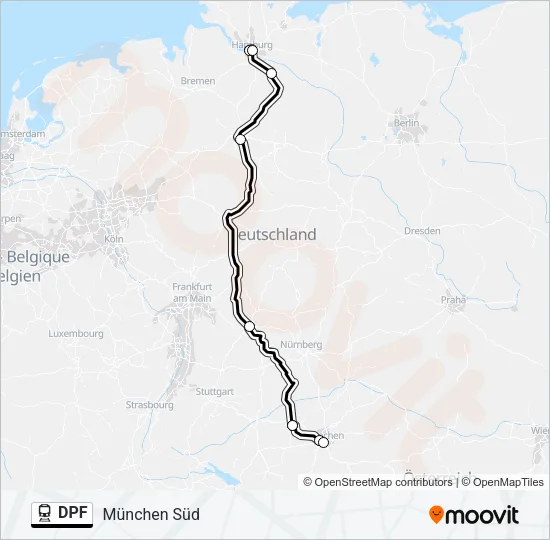 DPF Train Line Map