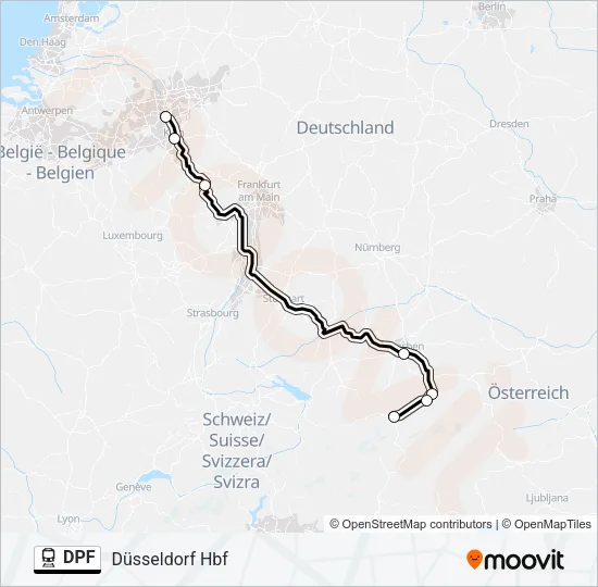 Bahnlinie DPF Karte