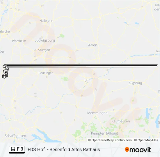 F 3 Bus Line Map