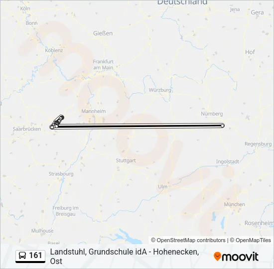 161 Bus Line Map