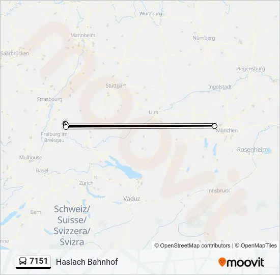 7151 Bus Line Map