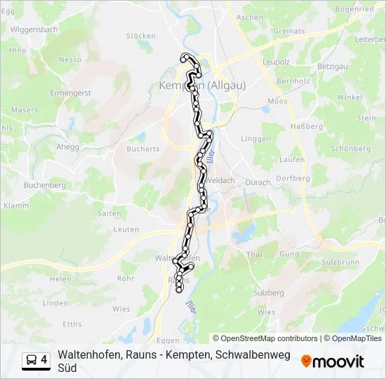 4 Bus Line Map