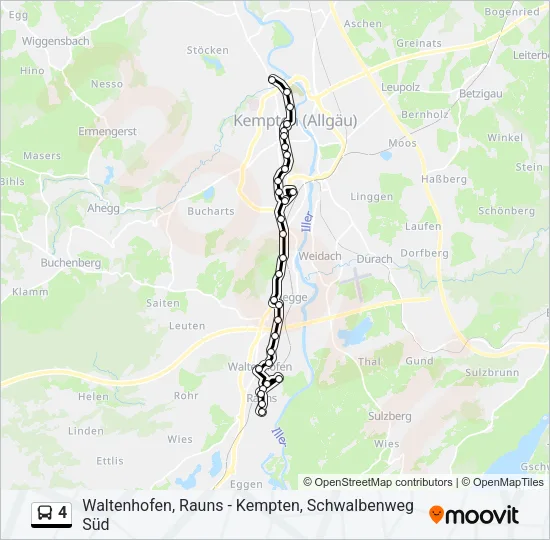 4 Bus Line Map