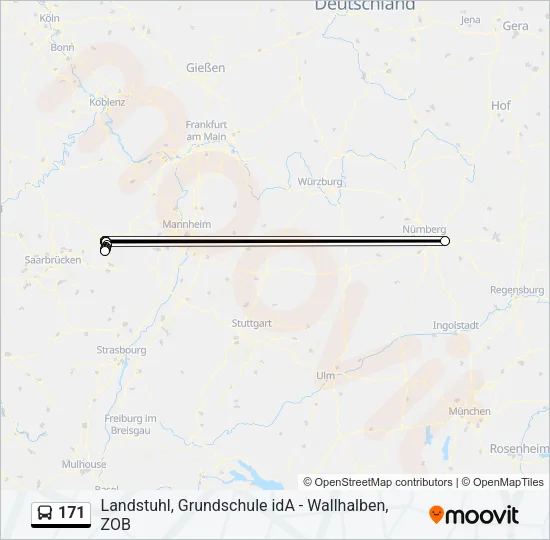 171 Bus Line Map