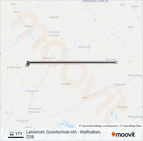 171 Bus Line Map
