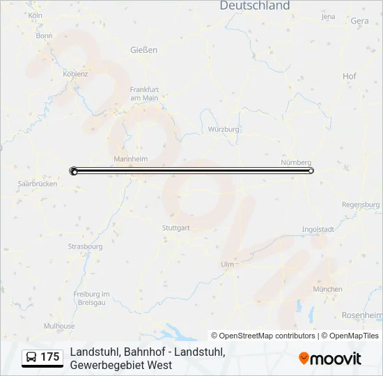 175 Bus Line Map