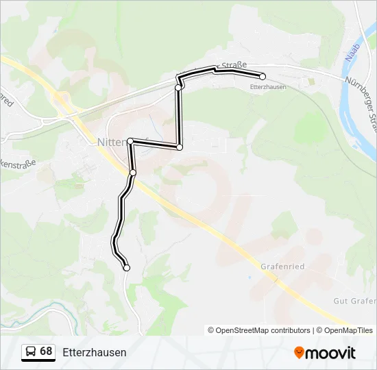 68 Bus Line Map