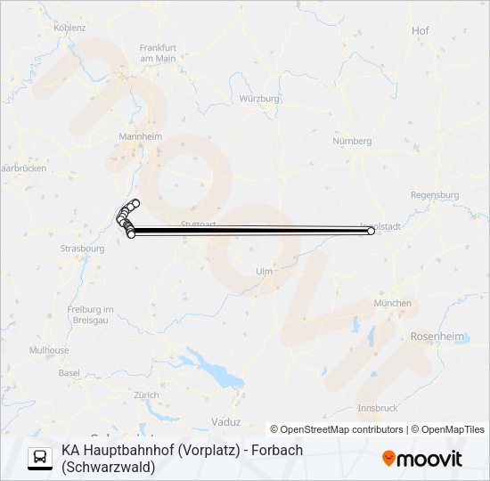 EVS8/S81 Bus Line Map