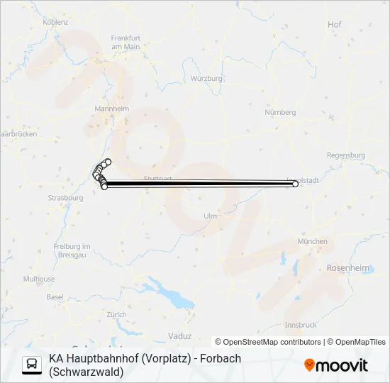 EVS8/S81 Bus Line Map