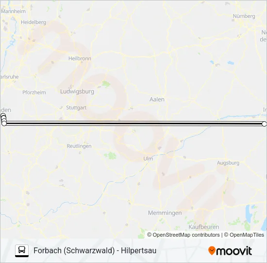 EVS8/S81 Bus Line Map