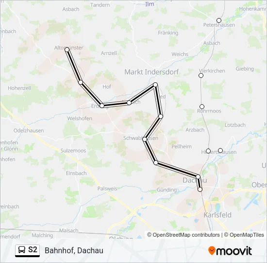 S2 Bus Line Map
