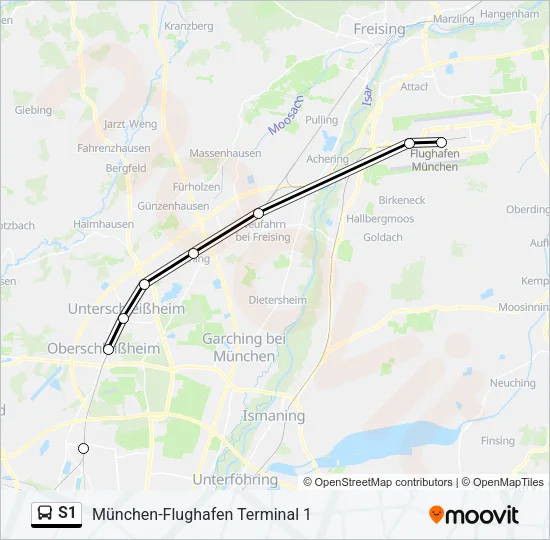 S1 Bus Line Map
