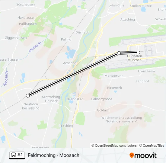 S1 Bus Line Map