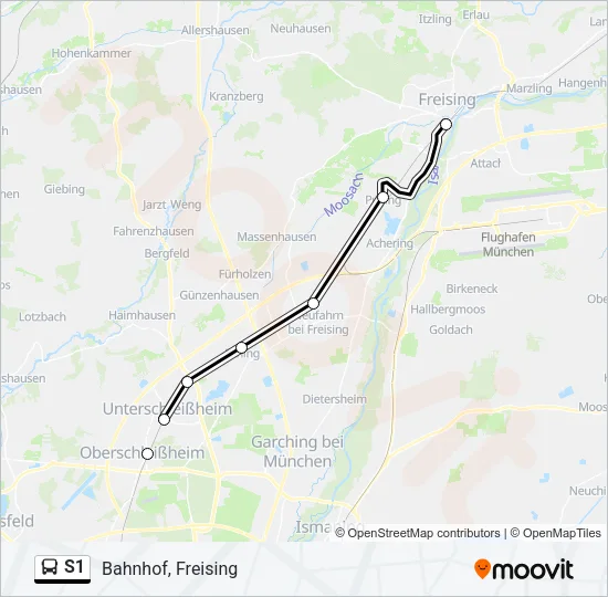 S1 Bus Line Map