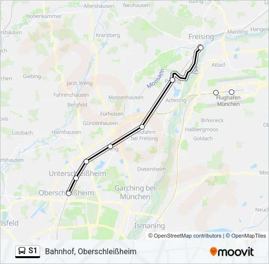 S1 Bus Line Map