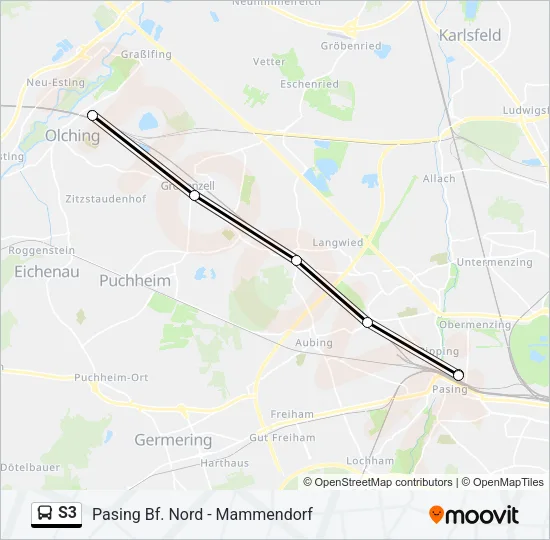 S3 Bus Line Map
