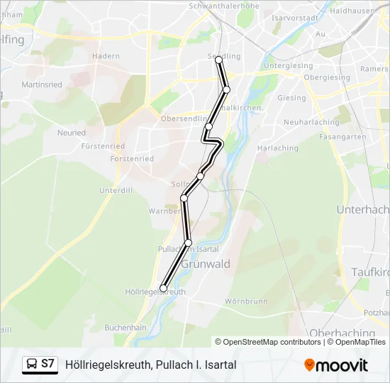 S7 Bus Line Map