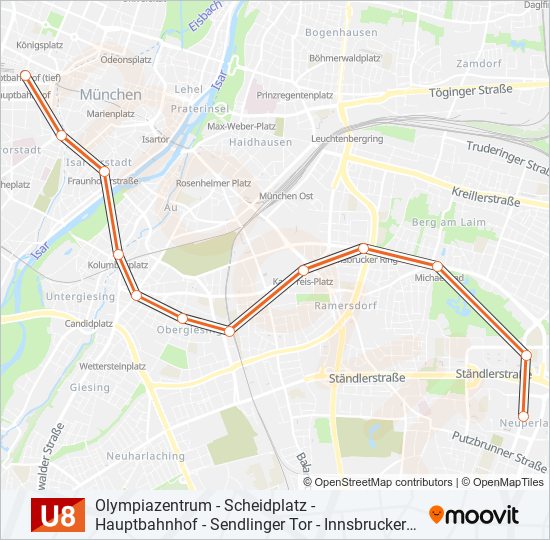 Маршрут U8: Расписание, Карты И Остановки - Sendlinger Tor (Обновлено)