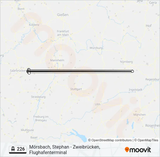S-Bahn 226: карта маршрута