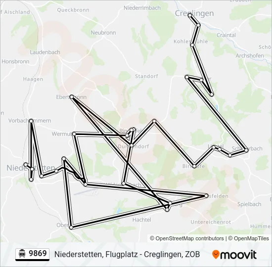 9869 S-Bahn Line Map