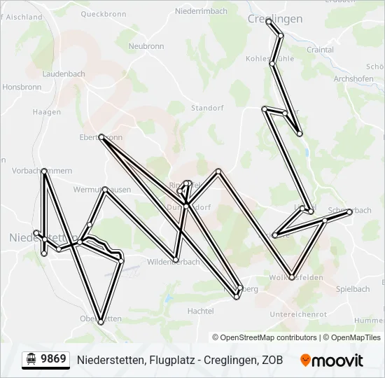 9869 S-Bahn Line Map