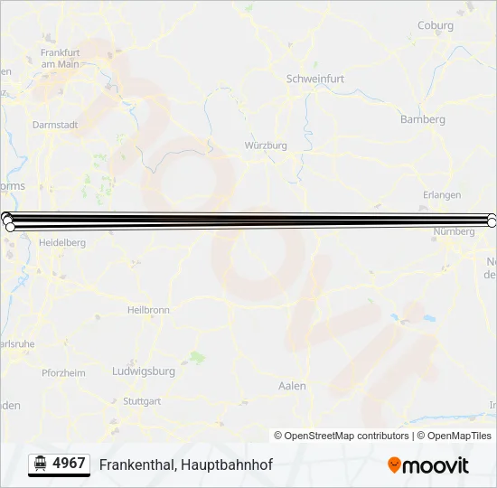 4967 S-Bahn Line Map